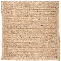 NATURL. Kvadratisk jutematta | Fair natur hos Volero | 120x120cm | Brun | Kvadratisk | Inomhusmattor