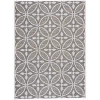 De Onlinewinkelier b.v. Utomhusmatta | Summer Pattern grå hos Volero | 200x290cm | Grå | Rektangel | Utomhusmattor