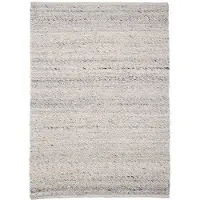 NATURL. Ullmatta | Feline grå/melerad hos Volero | 200x290cm | Grå | Cotton | Rektangel | Inomhusmattor