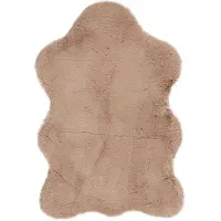 Little Olly Barnmatta | Huggy Sheep taupe hos Volero | 55x80cm | Taupe | Suede | Fria former | Barnkläder