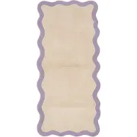 FRAAI Tvättbar löpare | Hazy lila/gräddvit hos Volero | 80x250cm | Lila | Löpare | Inomhusmattor