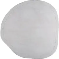FRAAI Organisk matta | Halo Stone grå hos Volero | Ø 80cm | Grå | Rubber (TPR) | Fria former | Inomhusmattor