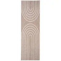 De Onlinewinkelier b.v. Balkongmatta | Sierra Arches beige/gräddvit hos Volero | 80x180cm | Creme | Löpare | Inomhusmattor