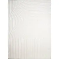 FRAAI Skandinavisk matta | Charm Curves vit hos Volero | 160x230cm | Vit | Rubber (TPR) | Rektangel | Inomhusmattor
