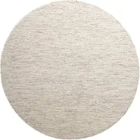 NATURL. Rund ullmatta | Bliss beige/melerad hos Volero | Ø 160cm | Beige | Rund | Inomhusmattor