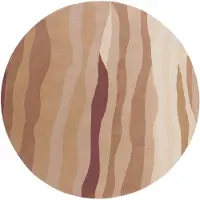 Studio Clarice Rund ullmatta | Liora rosa hos Volero | Ø 160cm | Rosa | Rund | Inomhusmattor