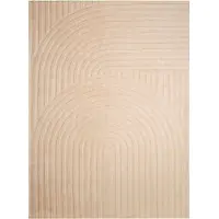 FRAAI Skandinavisk matta | Charm Curves beige hos Volero | 230x330cm | Beige | Rubber (TPR) | Rektangel | Inomhusmattor