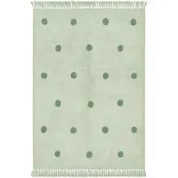 Little Olly Matta barnrum | Lou Dots grön hos Volero | 120x170cm | Grön | Rektangel | Barnkläder