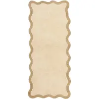 FRAAI Tvättbar gångmatta | Hazy beige/gräddvit hos Volero | 80x250cm | Beige | Löpare | Inomhusmattor
