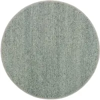 Studio Clarice Rund ullmatta | Twist grön hos Volero | Ø 200cm | Grön | Rund | Inomhusmattor