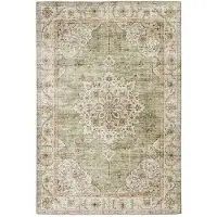 FRAAI Vintage utomhusmatta | Santo Medaillon grön hos Volero | 200x290cm | Grön | 3D | Mesh | Rektangel | Utomhusmattor