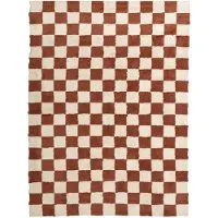 FRAAI Retromatta | Gambit brun/vit hos Volero | 200x290cm | Vit | Rektangel | Inomhusmattor