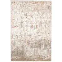 FRAAI Modern matta | Hendrix Grunge gräddvit/terrakotta | 135x195cm | Creme | Rektangel | Inomhusmattor