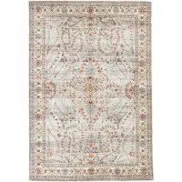 FRAAI Vintage utomhusmatta | Santo Flora ljusgrå hos Volero | 120x170cm | Grå | 3D | Mesh | Rektangel | Utomhusmattor