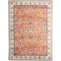 FRAAI Vintage utomhusmatta | Santo Flora terrakotta | 80x150cm | Terra | 3D | Mesh | Rektangel | Utomhusmattor