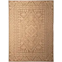 FRAAI Utomhusmatta i jute | Mavi Medaillon brun/gräddvit | 230x330cm | Creme | Rektangel | Utomhusmattor