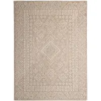 De Onlinewinkelier b.v. Utomhusmatta i jute | Atlas Aztec brun/gräddvit | 120x170cm | Creme | Rektangel | Utomhusmattor
