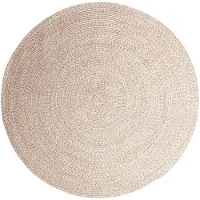 Studio Clarice Rund utomhusmatta i jute | Bali gräddvit hos Volero | Ø 120cm | Beige | Rund | Utomhusmattor