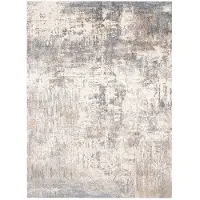 FRAAI Tvättbar mönstrad matta | Misha Grunge gräddvit/grå | 230x330cm | Grå | Rektangel | Inomhusmattor