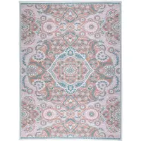 FRAAI Bohemisk utomhusmatta | Vedra Medaillon rosa hos Volero | 240x340cm | Rosa | Rektangel | Utomhusmattor