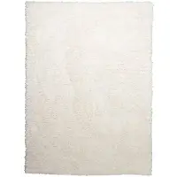 NATURL. Fluffig matta | Blaze vit hos Volero | 80x150cm | Vit | Rektangel | Inomhusmattor
