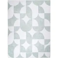 FRAAI Abstrakt utomhusmatta | Groovy Tiles grön hos Volero | 160x230cm | Grön | Rektangel | Utomhusmattor
