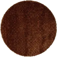 NATURL. Rund tvättbar matta | Clean mörkbrun hos Volero | Ø 120cm | Brun | Felt | Rund | Inomhusmattor
