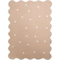 Little Olly Matta barnrum | Cloudy Dots beige hos Volero | 80x150cm | Beige | 3D | Mesh | Vågig | Barnkläder