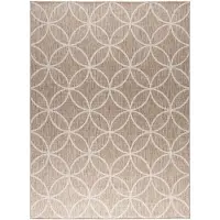 FRAAI Geometrisk utomhusmatta | Faro Ripple beige hos Volero | 120x170cm | Beige | Jute | Rektangel | Utomhusmattor