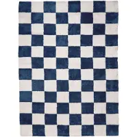 FRAAI Rutig matta | Blox blå hos Volero | 120x170cm | Blå | Rektangel | Inomhusmattor