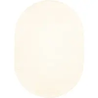 NATURL. Oval ullmatta | Feline vit hos Volero | 152x245cm | Vit | Cotton | Oval | Inomhusmattor