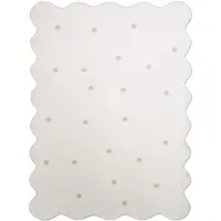 Little Olly Matta barnrum | Cloudy Dots vit hos Volero | 160x230cm | Vit | 3D | Mesh | Vågig | Barnkläder
