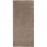 NATURL. Mjuk låghårig löpare | Cosy taupe hos Volero | 80x200cm | Taupe | Cotton | Löpare | Inomhusmattor