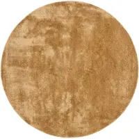 NATURL. Rund tvättbar matta | Clean guld hos Volero | Ø 200cm | Guld | Felt | Rund | Inomhusmattor