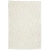 FRAAI Skandinavisk matta | Lova Diamond gräddvit hos Volero | 140x200cm | Creme | Nylon | Rektangel | Inomhusmattor