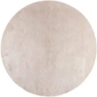 NATURL. Rund tvättbar matta | Clean beige hos Volero | Ø 120cm | Beige | Felt | Rund | Inomhusmattor