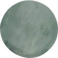NATURL. Rund matta | Cozy grön hos Volero | Ø 230cm | Grön | Cotton | Rund | Inomhusmattor