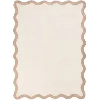 FRAAI Tvättbar matta | Hazy beige/gräddvit hos Volero | 120x170cm | Beige | Vågig | Inomhusmattor