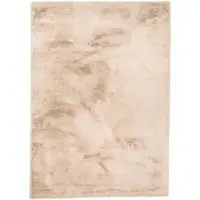 NATURL. Mjukt högpolfärgat matta | Comfy Supreme beige | 230x330cm | Beige | Cotton | Rektangel | Inomhusmattor