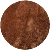 NATURL. Rund tvättbar matta | Clean rost hos Volero | Ø 120cm | Brun | Felt | Rund | Inomhusmattor