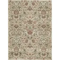 FRAAI Blommig matta | Rosie beige hos Volero | 80x150cm | Beige | Cotton | Rektangel | Inomhusmattor