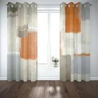 Yiran Furniture Multifärgad Graffiti Konst Hög Skuggning Gardin Lyxiga Gardiner för Vardagsrum Sovrum Skuggning Tjocka Mörkläggningsfönsterdraperier 2 st W55 X H120cm X 2&Grommet Top white