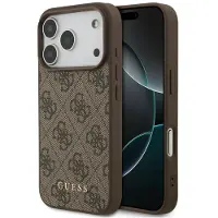 GUESS 4G Classic-fodral för iPhone 17 Pro / 18 Pro – Brunt