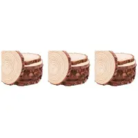 Typecat 30Pcs/Lot Pine Wooden Chips Cut Pieces Wood Log Sheet Rustic Wedding Decor Party Centerpieces Vintage Country Style