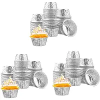 Typecat 450 Pcs Aluminum Foil Cupcake Cups Ramekin Muffin Baking Cups, Disposable Muffin Liners, Ramekin Holders Cups