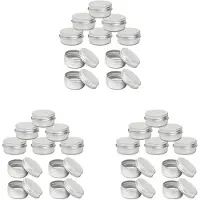 Typecat 75x 15Ml Aluminium Tin Large Make Candle Pots Capacity Empty Cosmetic/Candle/Spice Pots/Hair Product