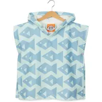 After Essentials Baby Snap-Button Poncho Square Fish