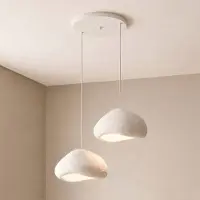 Opviq Hänglampa Lora , dimbar, Vitt / opal, Vardagsrum / matsal, Syntetmaterial, Modern, Pendellampa