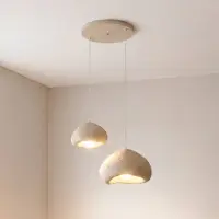 Opviq Hänglampa Lora , dimbar, Creme / bärnsten, Vardagsrum / matsal, Syntetmaterial, Modern, Pendellampa