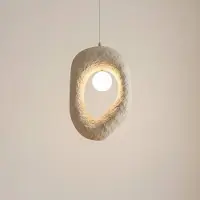 Opviq Hänglampa Zoga , dimbar, Creme / bärnsten, Vardagsrum / matsal, Syntetmaterial, Modern, Pendellampa
